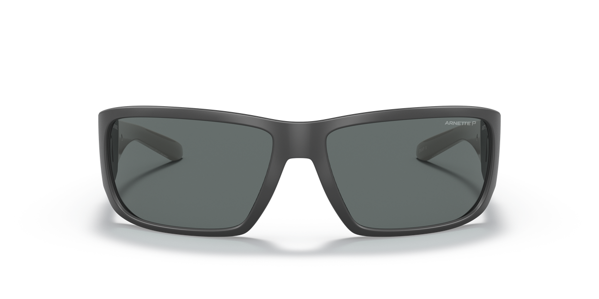 Arnette AN4297 Snap Ii Sunglasses in 281081 Matte Dark Grey / Polarized Dark Grey lens, front view