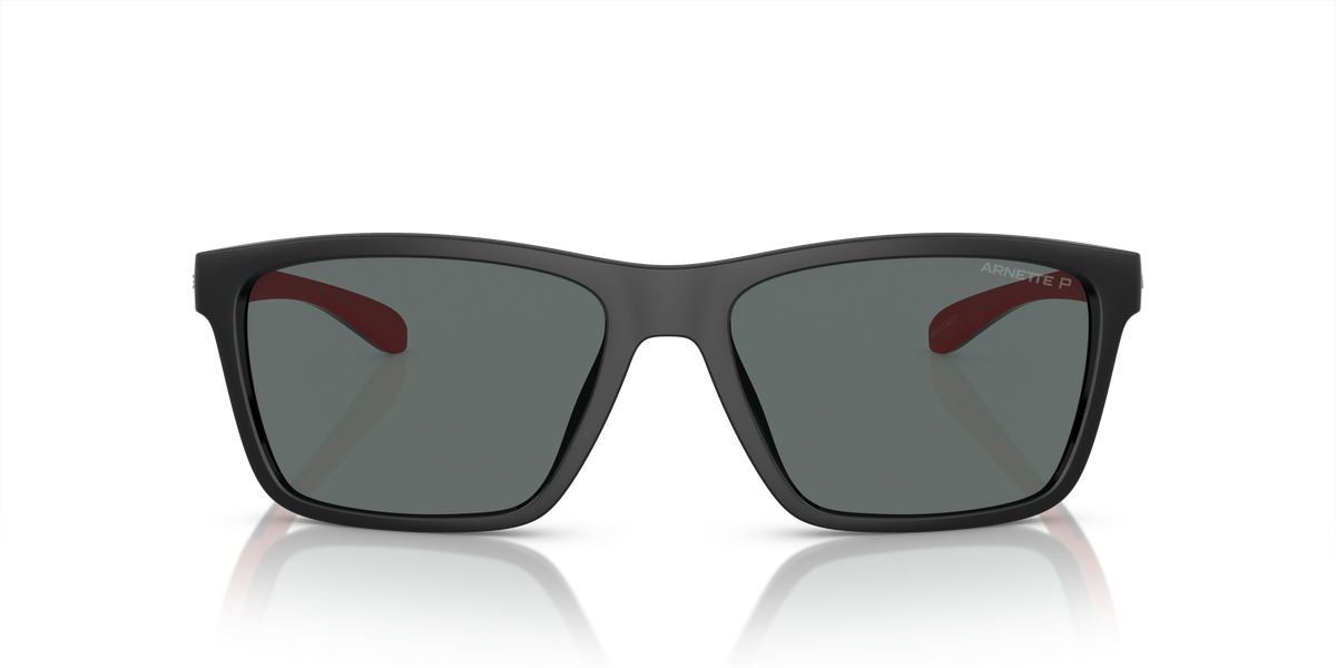 Arnette AN4328U Middlemist Sunglasses in 275381 Black / Dark Grey Polarized lens, front view