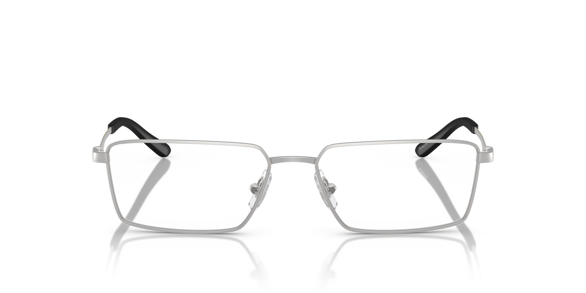 Arnette AN6145 Quadra Eyeglasses Frame in 770 Matte Silver, front view