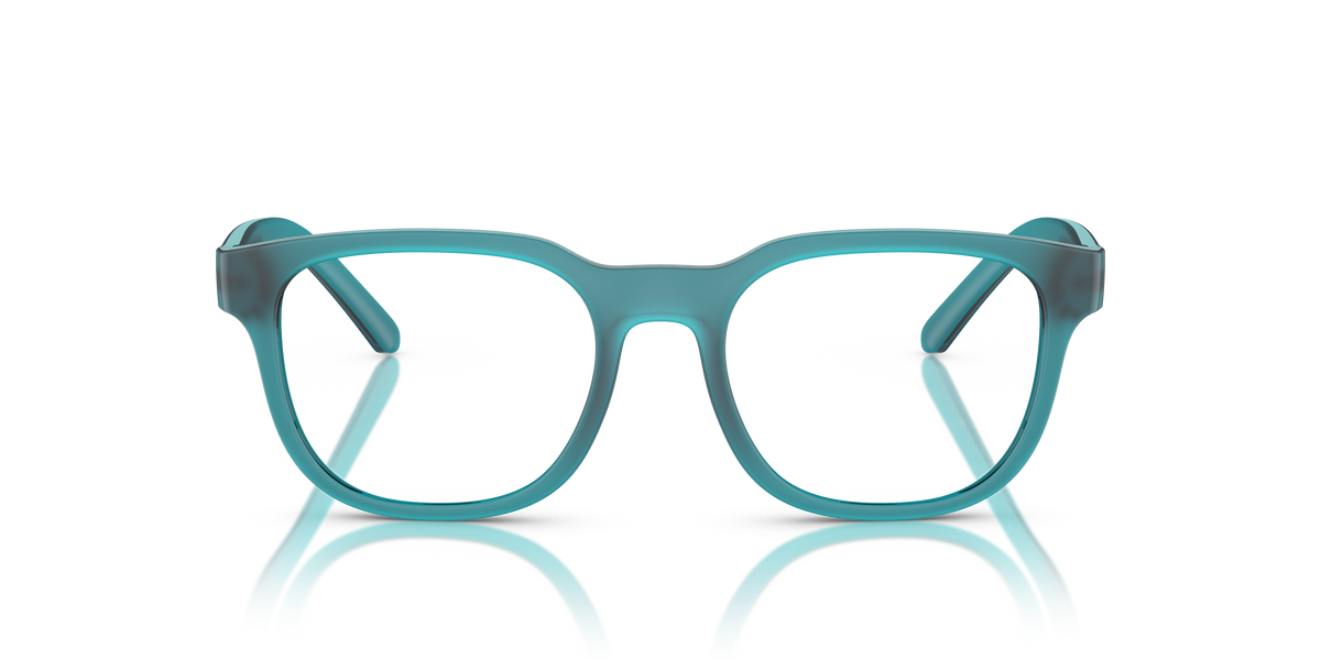Arnette AN7260U Fly By Eyeglasses Frame in 2968 Matte Transparent Blue, front view