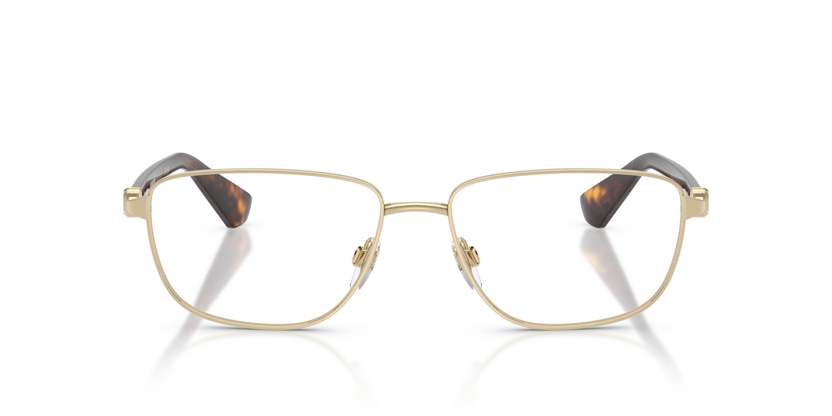Burberry BE1393 Eyeglasses Frame in 1109 Light Gold, front view
