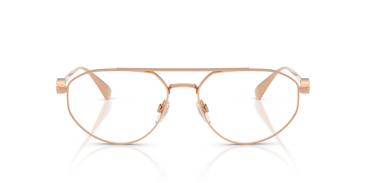 Burberry BE1404 Eyeglasses Frame in 1337 Rose Gold, front view