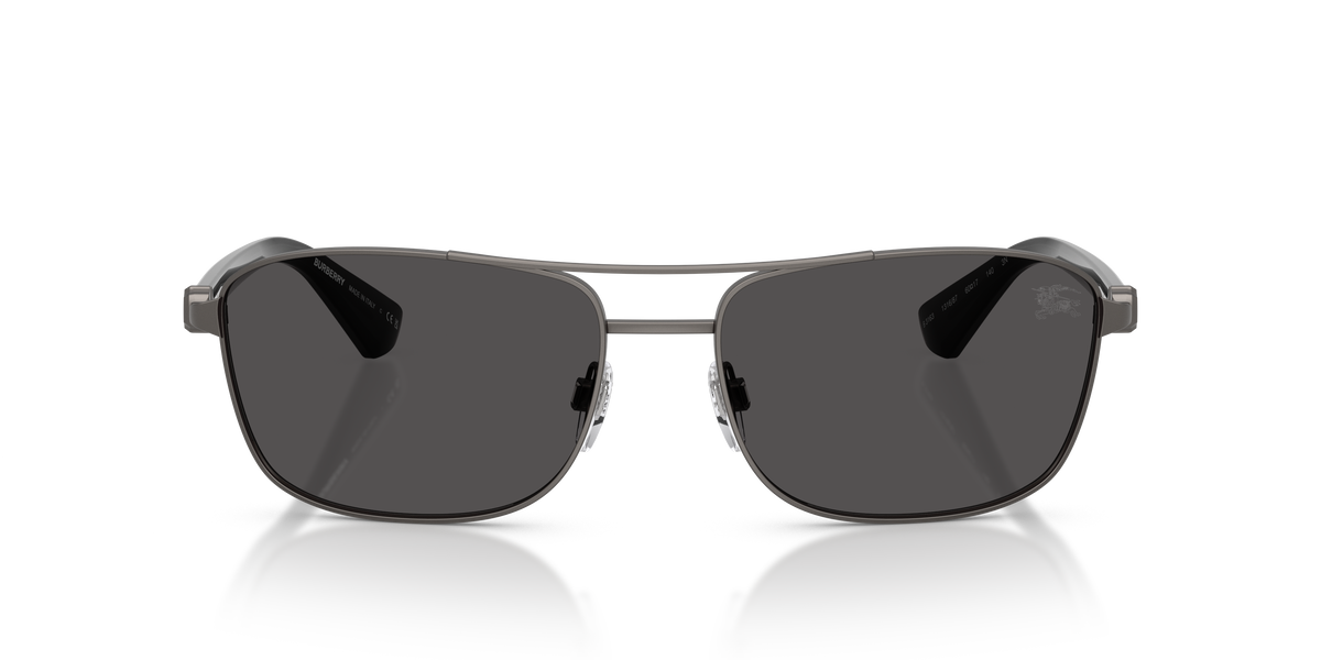 Burberry BE3163 Sunglasses in 131687 Matte Grey / Dark Grey lens, front view