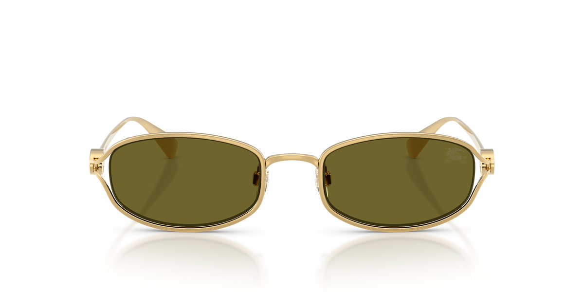 Burberry BE3177 Sunglasses in 1017/2 Gold / Dark Green lens, front view