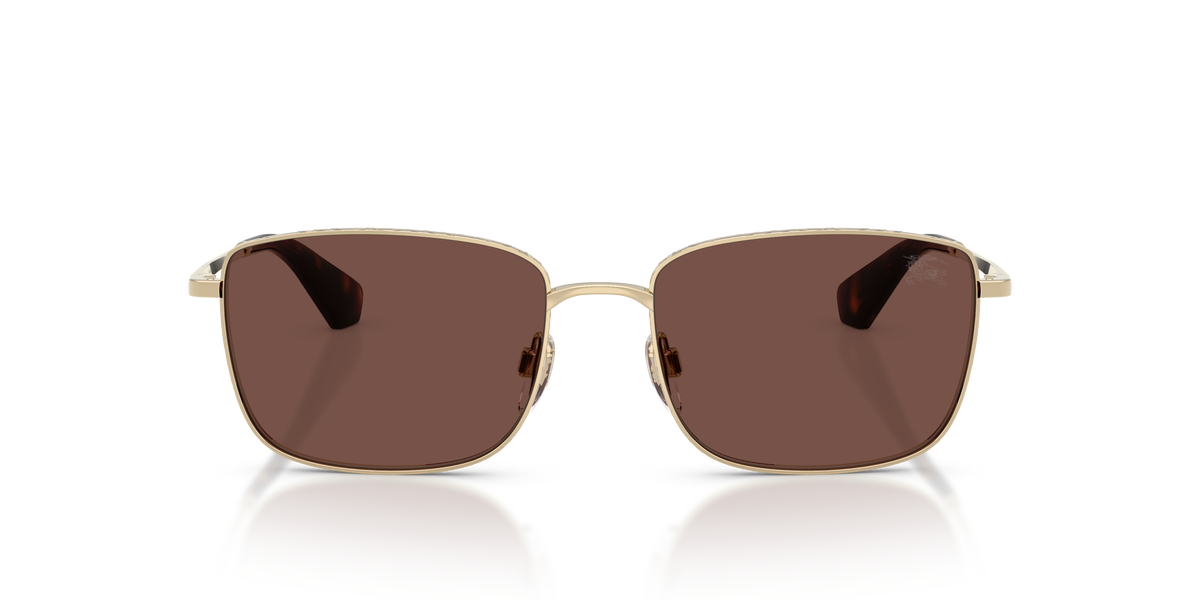 Burberry BE3178 Sunglasses in 110973 Light Gold / Black Chocolate lens, front view