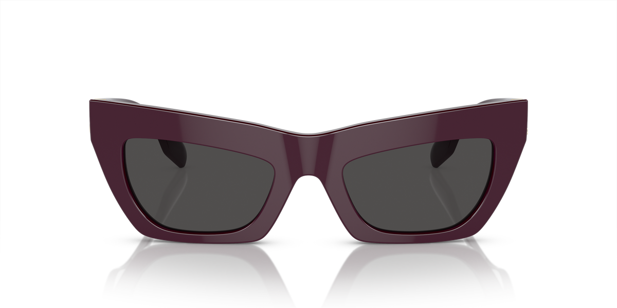 Burberry BE4405 Sunglasses in 397987 Bordeaux / Dark Grigio lens, front view