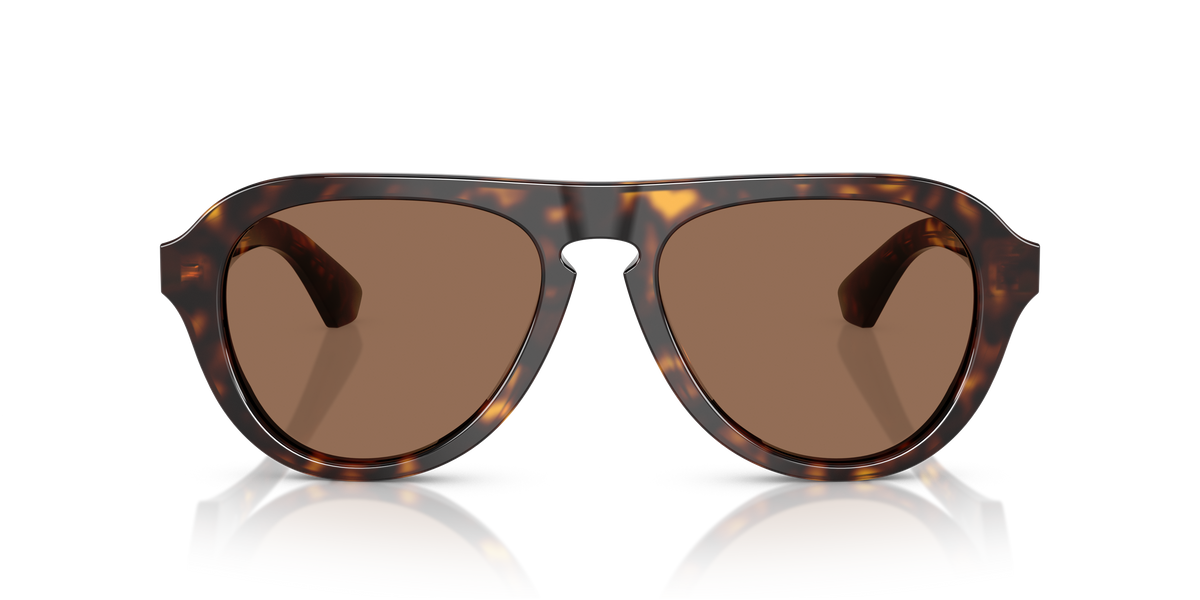 Burberry BE4437U Sunglasses in 300273 Dark Havana / Dark Brown lens, front view