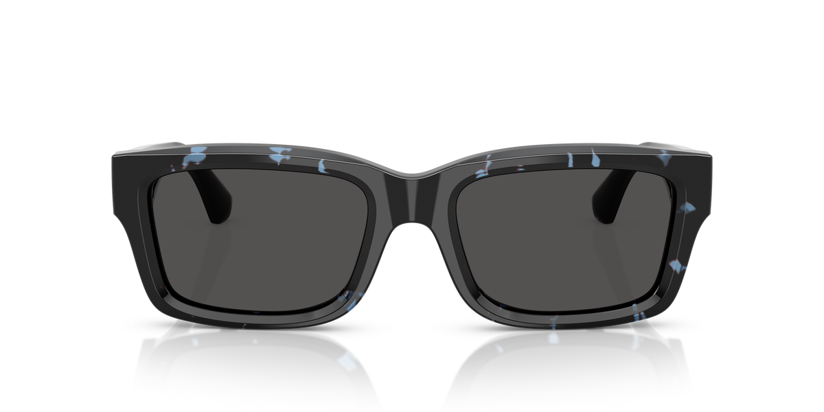 Burberry BE4443 Sunglasses in 411187 Blue Havana / Dark Grey lens, front view