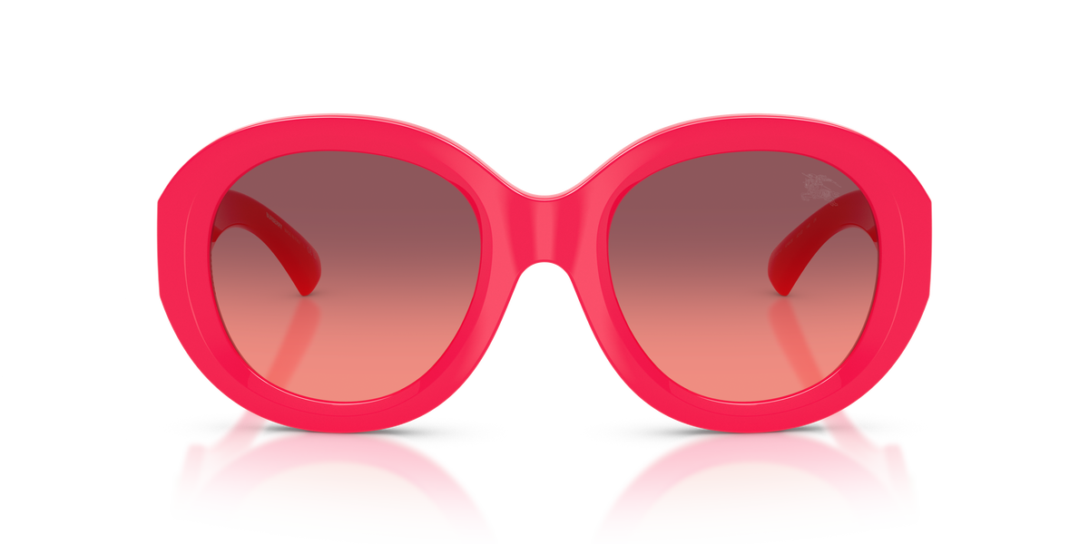 Burberry BE4497U Sunglasses in 424820 Aubergine / Pink Gradient Violet lens, front view