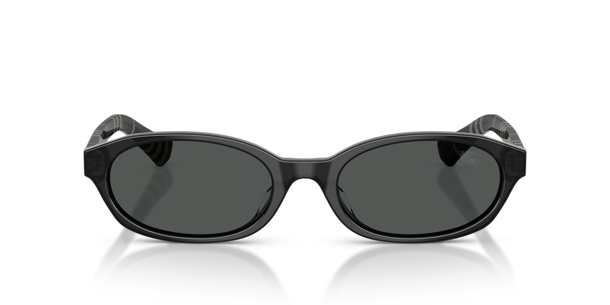Burberry BE4508D Sunglasses in 427087 Grey / Dark Grey lens, front view