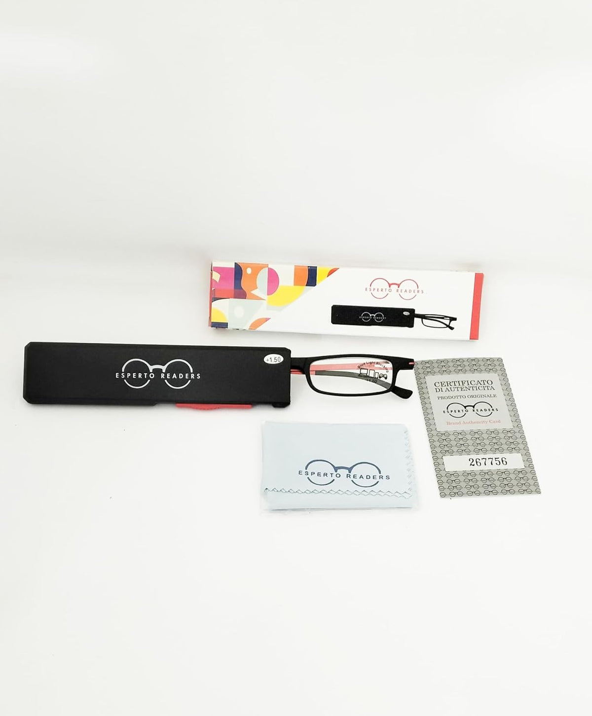 Esperto Flatty Black reading glasses, view 6