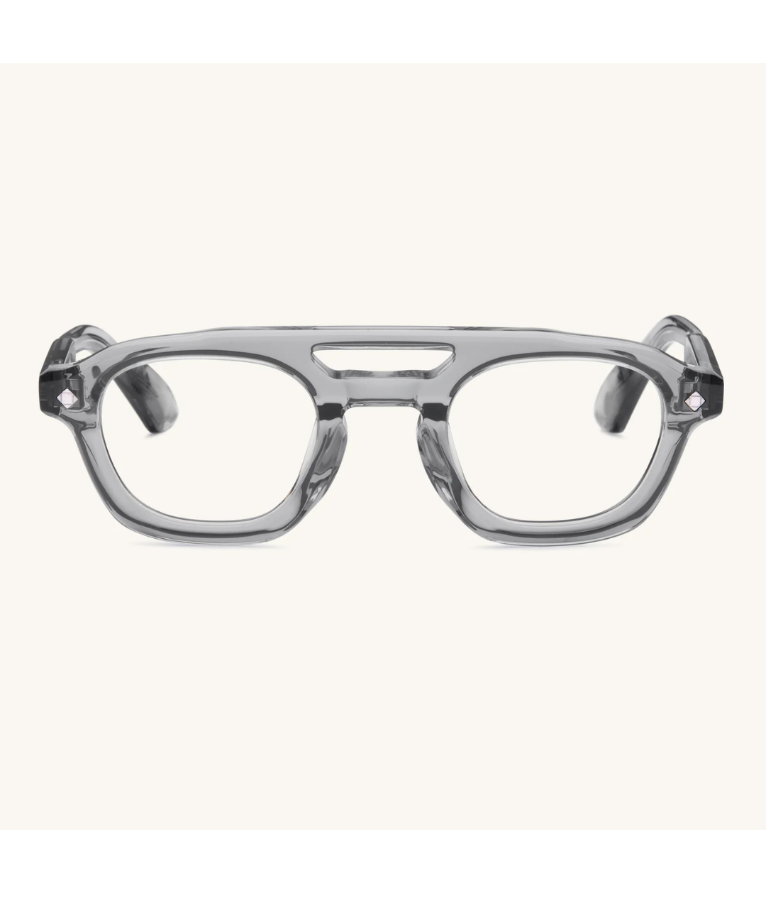 Lunetterie Generale | Piece De Resistance Grey Crystal & Palladium