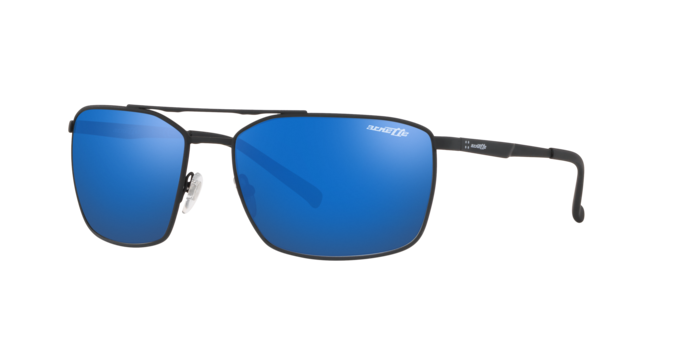 Arnette AN3080 Maboneng Sunglasses in 696/55 Rubber Black / Blue lens