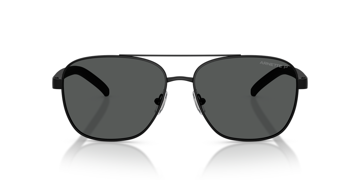 Arnette AN3087 Walvis Sunglasses in 737/81 Matte Black / Dark Grey Polarized lens, front view