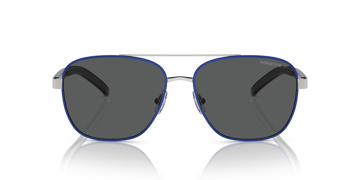 Arnette AN3087 Walvis Sunglasses in 755/81 Silver/Blue / Polarized Grey lens, front view