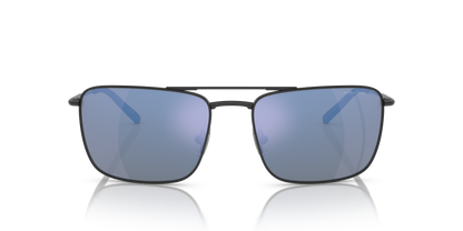 Arnette AN3088 Boulevardier Sunglasses in 737/22 Matte Black / Dark Grey Mirror Water Polarized lens, front view