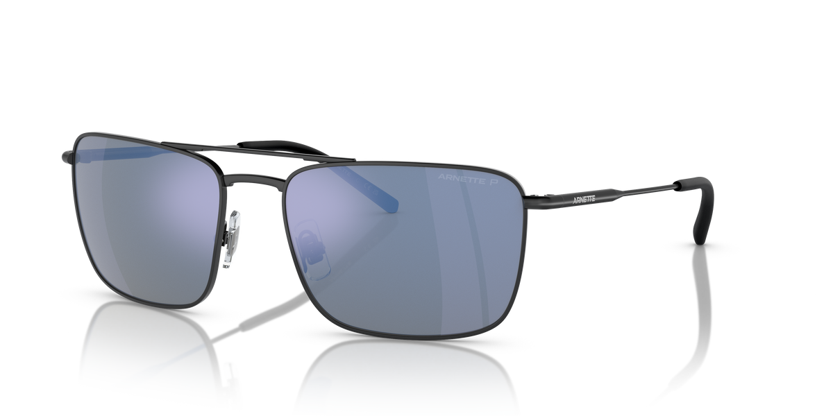 Arnette AN3088 Boulevardier Sunglasses in 737/22 Matte Black / Dark Grey Mirror Water Polarized lens