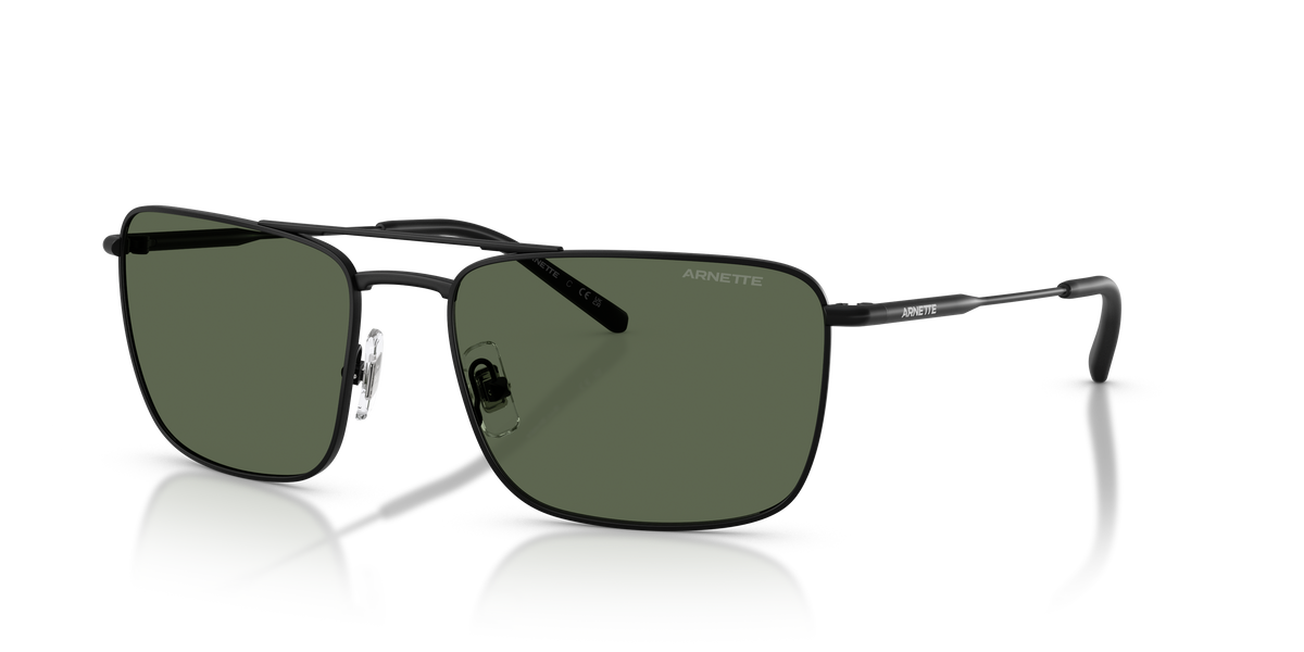 Arnette AN3088 Boulevardier Sunglasses in 737/71 Matte Black / Dark Green lens