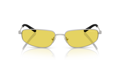 Arnette AN3092 Narro Sunglasses in 770/85 Matte Silver / Yellow lens, front view