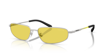 Arnette AN3092 Narro Sunglasses in 770/85 Matte Silver / Yellow lens