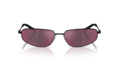Arnette AN3092 Narro Sunglasses in 771/6Q Matte Black / Grey Mirror Orange/Yellow lens, front view