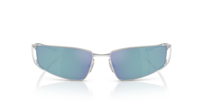 Arnette AN3093 The Junction Sunglasses in 736/Y7 Silver / Light Grey Mirror Blue lens, front view