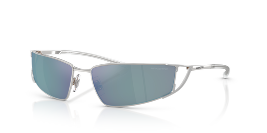 Arnette AN3093 The Junction Sunglasses in 736/Y7 Silver / Light Grey Mirror Blue lens