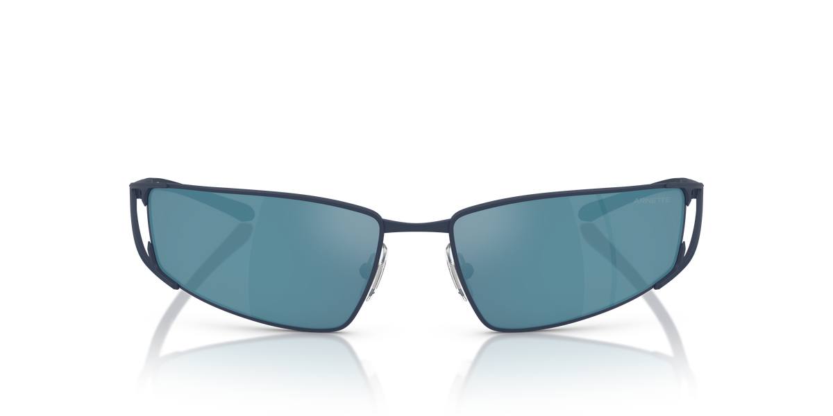 Arnette AN3093 The Junction Sunglasses in 749/55 Matte Dark Blue / Blue Mirror Blue lens, front view