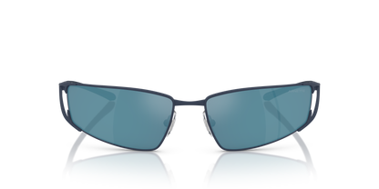Arnette AN3093 The Junction Sunglasses in 749/55 Matte Dark Blue / Blue Mirror Blue lens, front view