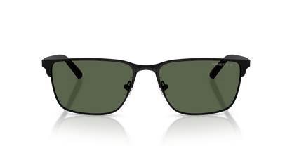 Arnette AN3094 Hampere Sunglasses in 737/9A Matte Black / Dark Green Polarized lens, front view