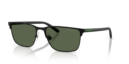 Arnette AN3094 Hampere Sunglasses in 737/9A Matte Black / Dark Green Polarized lens