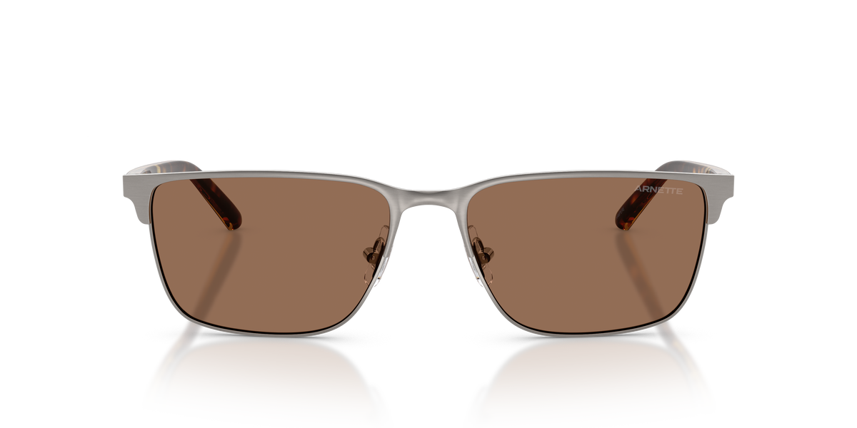 Arnette AN3094 Hampere Sunglasses in 738/73 Brushed Gunmetal / Dark Brown lens, front view