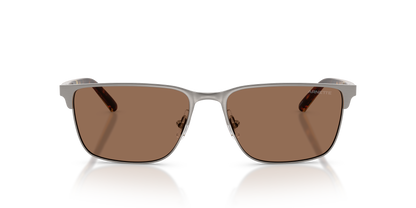 Arnette AN3094 Hampere Sunglasses in 738/73 Brushed Gunmetal / Dark Brown lens, front view