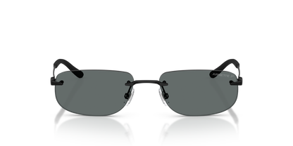 Arnette AN3096 Sunglasses in 737/81 Matte Black / Dark Grey Polarized lens, front view