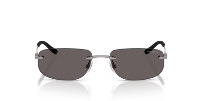 Arnette AN3096 Sunglasses in 745/87 Matte Gunmetal / Black Smoke lens, front view