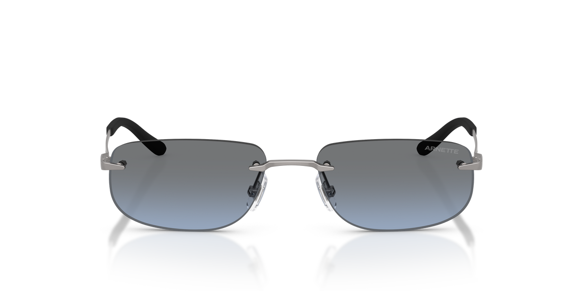 Arnette AN3096 Sunglasses in 745/8F Matte Gunmetal / Blue Gradient Grey lens, front view