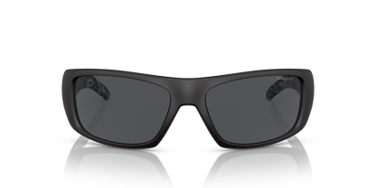 Arnette AN4182 Hot Shot Sunglasses in 219687 Rubber Black / Dark Grey lens, front view