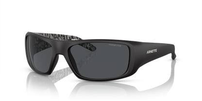 Arnette AN4182 Hot Shot Sunglasses in 219687 Rubber Black / Dark Grey lens