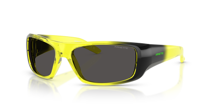 Arnette AN4182 Hot Shot Sunglasses in 302387 Transparent Yellow / Dark Grey lens