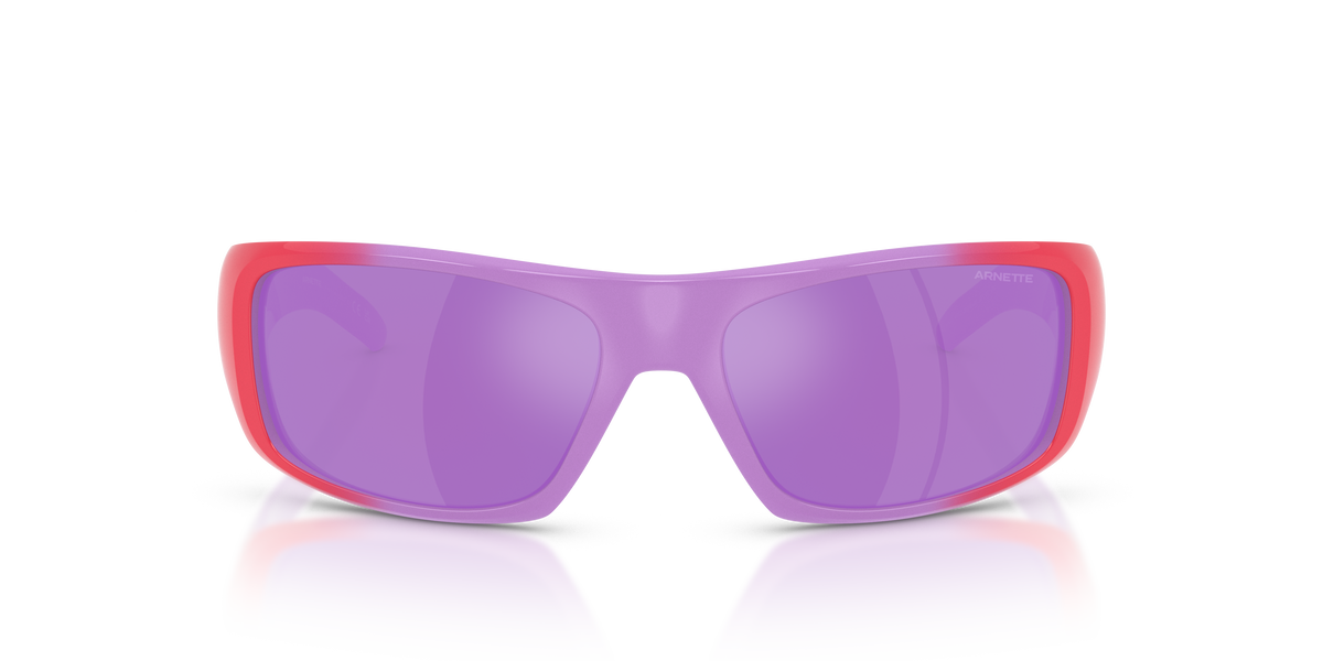 Arnette AN4182 Hot Shot Sunglasses in 30244V Lilac Gradient Cherry / Grey Mirror Violet lens, front view