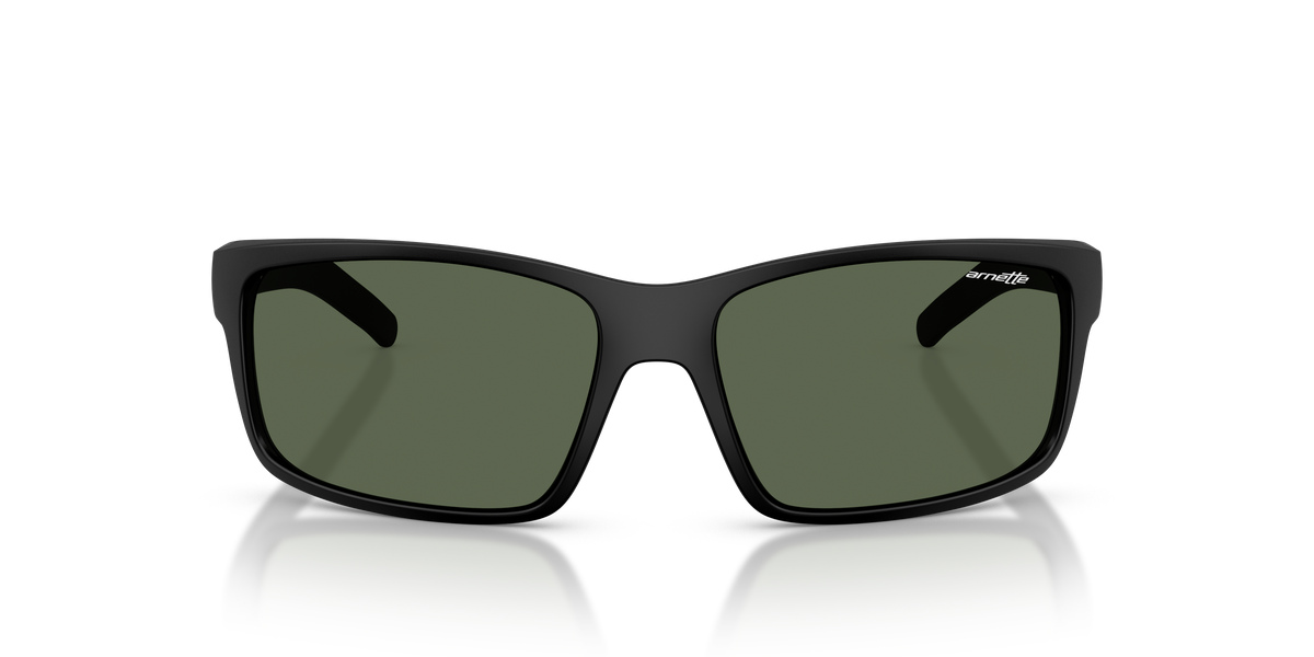 Arnette AN4202 Fastball Sunglasses in 275371 Matte Black / Dark Green lens, front view