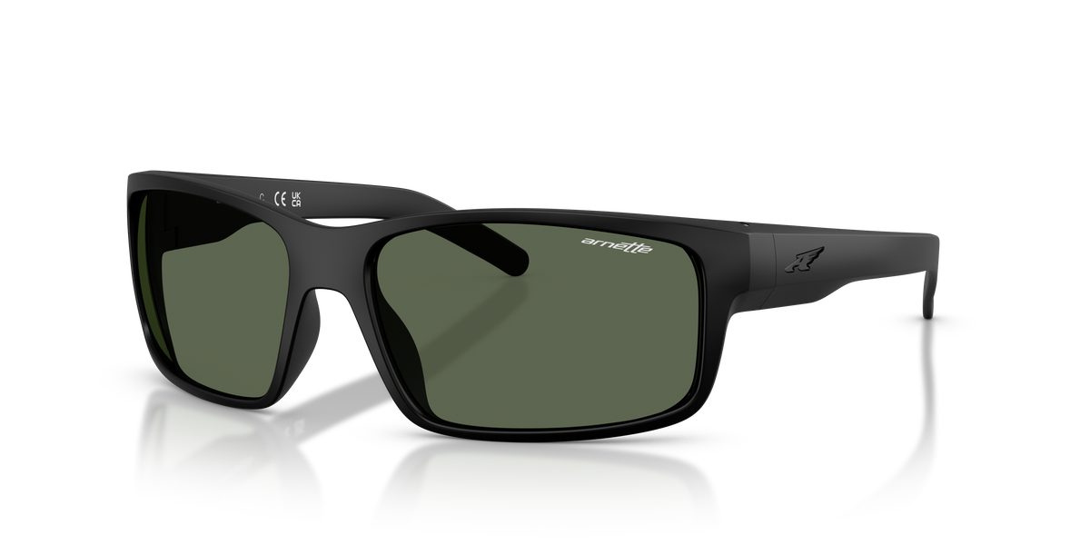 Arnette AN4202 Fastball Sunglasses in 275371 Matte Black / Dark Green lens