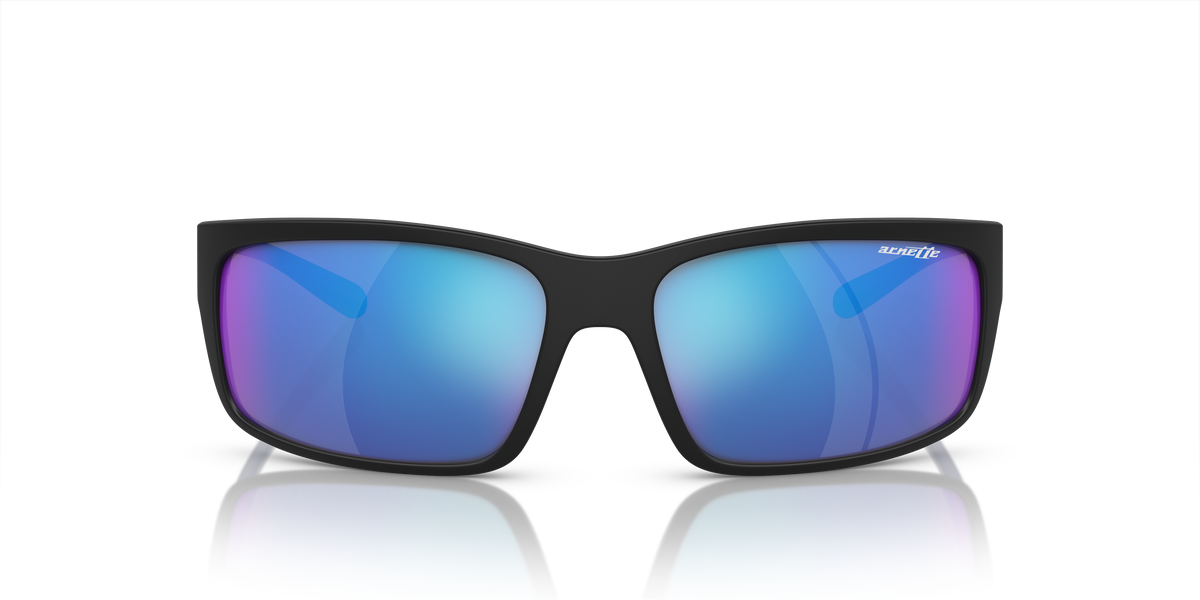 Arnette AN4242 Fastball 2.0 Sunglasses in 251125 Matte Black / Blue lens, front view
