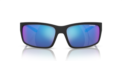 Arnette AN4242 Fastball 2.0 Sunglasses in 251125 Matte Black / Blue lens, front view