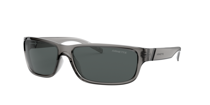 Arnette AN4271 Zoro Sunglasses in 259087 Shiny Transparent Grey / Dark Grey lens