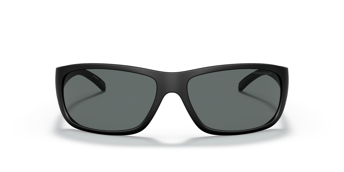 Arnette AN4290 Uka-Uka Sunglasses in 275881 Matte Black / Polarized Dark Grey lens, front view
