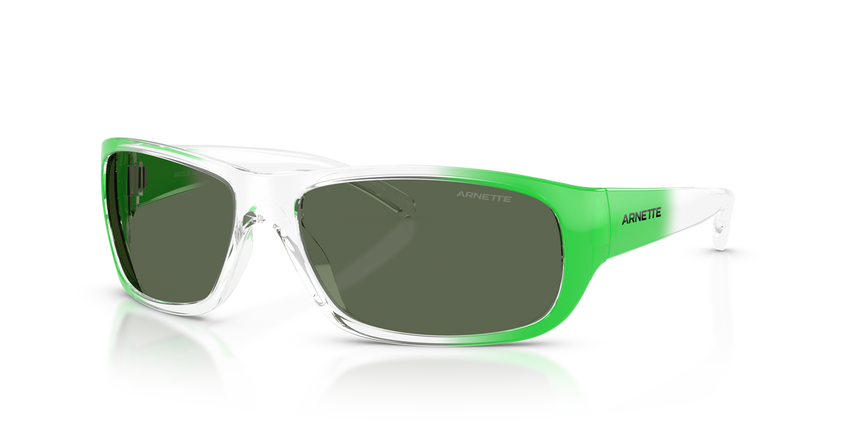 Arnette AN4290 Uka-Uka Sunglasses in 301871 Crystal Gradient Green / Dark Green lens