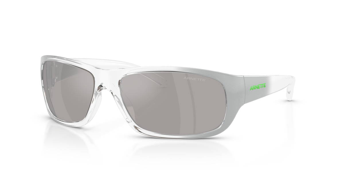 Arnette AN4290 Uka-Uka Sunglasses in 30216G Grey/Silver / Light Grey Mirror Silver 80 lens