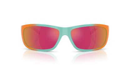 Arnette AN4290 Uka-Uka Sunglasses in 30226Q Azure/Orange / Grey Mirror Orange/Yellow  lens, front view