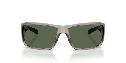 Arnette AN4297 Snap Ii Sunglasses in 266571 Transparent Grey / Dark Green lens, front view